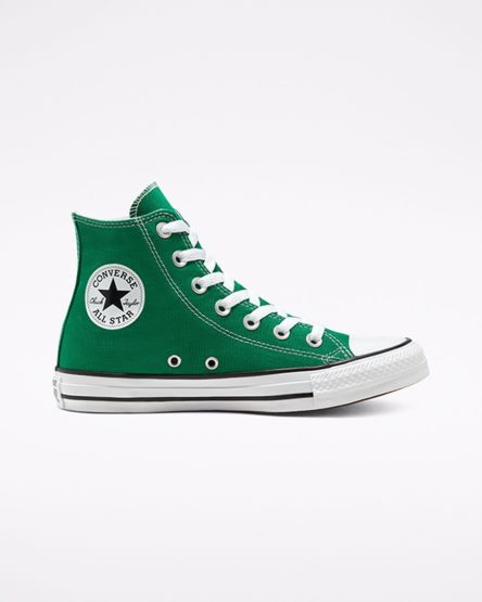 Dámské Boty Vysoké Converse Chuck Taylor All Star Classic Zelene Bílé | CZ TGSI42